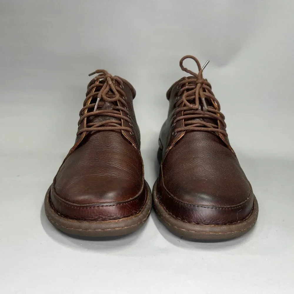 Born Nigel Boots Men's Size 11.5 Dark Brown Leather Lace‎ Up Casual Ankle Chukka